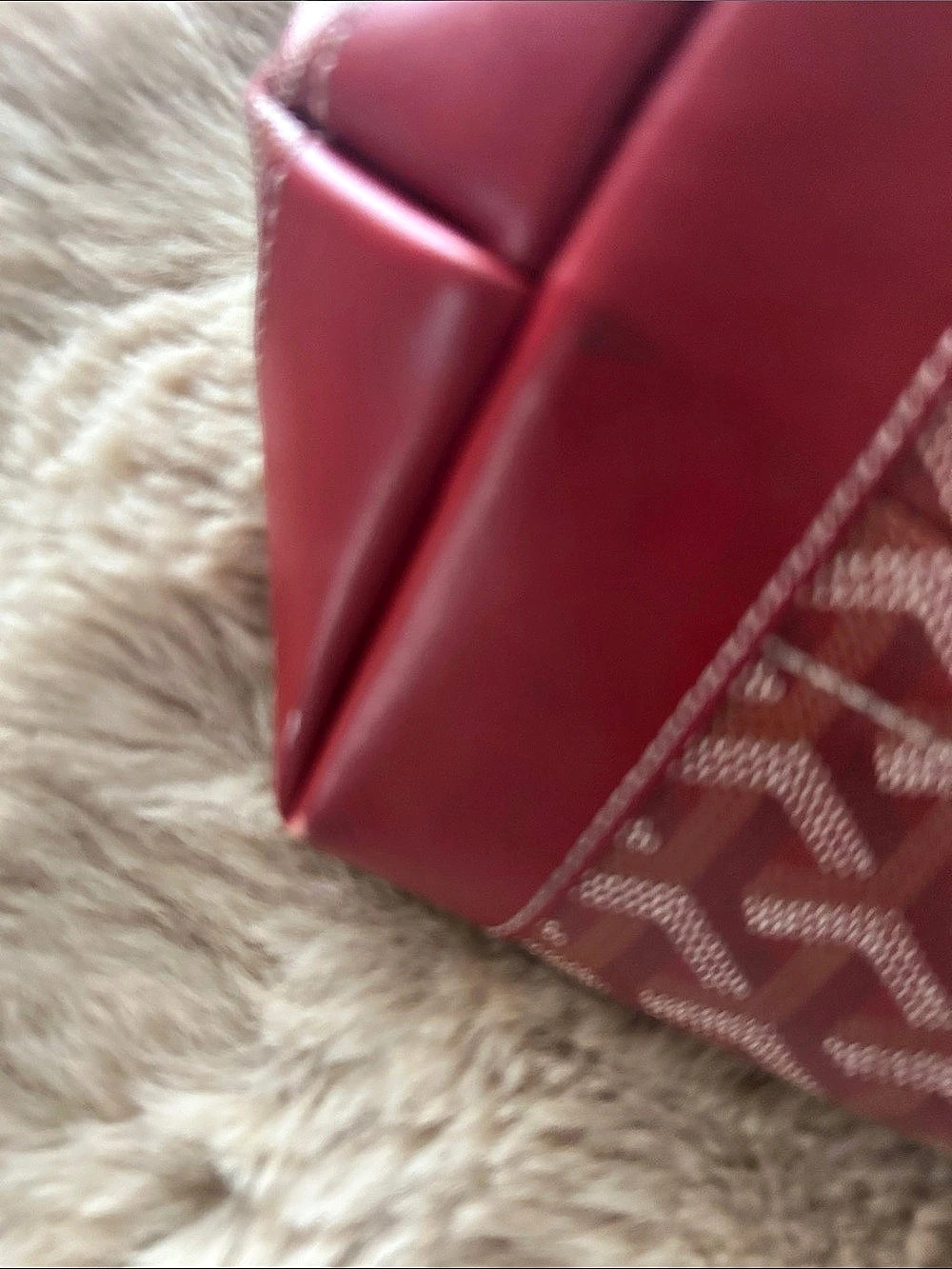 Goyard Fashion Bag Sac Saint Leger Goyardine Tote Red - Picture 7 of 8